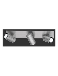 [TRIO802400307] Lampada da Soffitto 3 Faretti Spot Orientabili Marley Nichel Trio Lighting