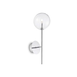 [8021696200132] Lampada da parete Equinoxe AP1 cromo - L130xH450xP180mm