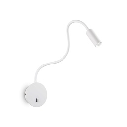 [8021696203171] Lampada da parete FOCUS-2 AP Bianco D85xP280-550mm