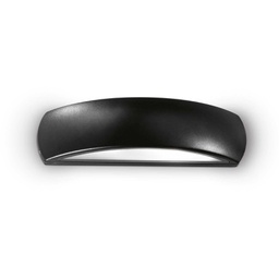 [8021696092201] Lampada da parete GIOVE nera - L 330 x H 80 x P 100 mm