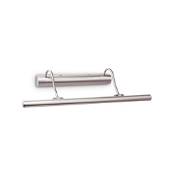 [8021696017297] Lampada da parete MIRROR-10 in nickel, L 600 x H 150 x P 190 mm
