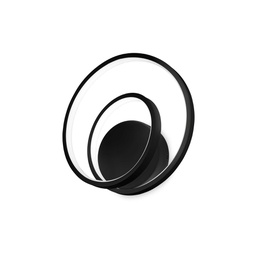 [8021696269399] Lampada da parete OZ nera L290xH300xP80mm