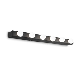 [8021696159508] Lampada da parete PRIVE' AP6 nero - L 605 x H 40 x P 80 mm