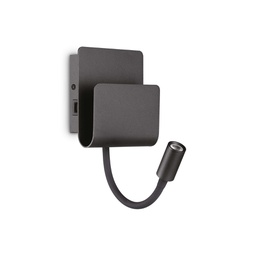 [8021696237930] Lampada da parete PROBE AP2 - Nero (L130xH235xP135mm)