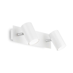 [8021696156736] Lampada da parete SPOT bianca - L 365 x H 115 x P 130 mm