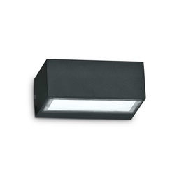 [8021696115375] Lampada da parete TWIN - L 165 x H 65 x P 115 mm - Nero