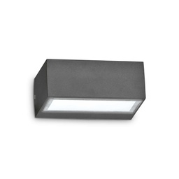 [8021696115368] Lampada da parete antracite L 165 x H 65 x P 115 mm