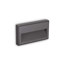 [8021696250854] Lampada da parete antracite L 225 x H 130 x P 35 mm