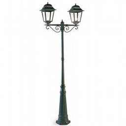 [SOV987/06] Lampada da parete in alluminio pressofuso con diffusori in vetro trasparente nero