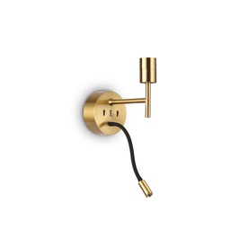 [8021696259857] Lampada da parete in ottone 120x205x210mm