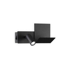 [8021696291796] Lampada da parete nero L 190 x H 130 x P min 75 - max 105 mm