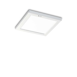 [8021696306391] Lampada da soffitto Aura Square 4000K Bianco con sensore - L220xH18xP220mm