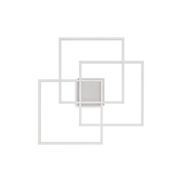 [8021696230702] Lampada da soffitto FRAME quadrato bianco - 590x90x595 mm