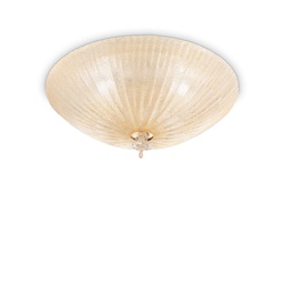 [8021696140186] Lampada da soffitto ambra D 500 x H 200 mm