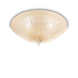 [8021696140193] Lampada da soffitto ambra D 600 x H 200 mm
