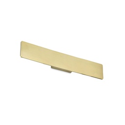 [8021696282138] Lampada parete Zig Zag, L530xH75xP50mm, Ottone, 3000K