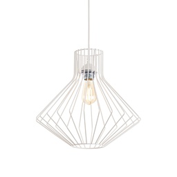 [8021696200903] Lampada sospensione Ampolla - D 395 x H 620-1430 mm - Bianco