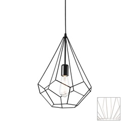 [8021696200897] Lampada sospensione Ampolla Bianca D300xH670-1200mm
