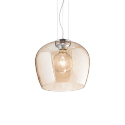 [8021696241524] Lampada sospensione BLOSSOM D320xH530-2280mm Ambra