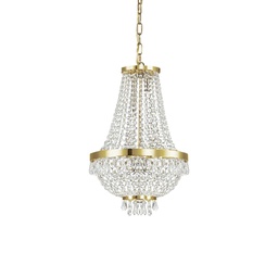 [8021696114729] Lampada sospensione Caesar Oro D380xH790-1700mm