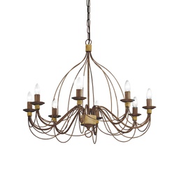 [8021696057194] Lampada sospensione Corte D800xH795-1150mm Ruggine