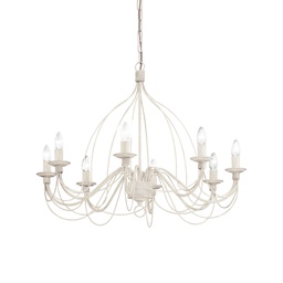 [8021696005898] Lampada sospensione Corte SP8 bianco D800xH795-1150mm