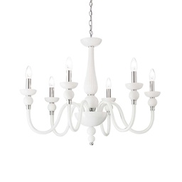 [8021696113678] Lampada sospensione DOGE, Bianco, D750xH820-1500mm
