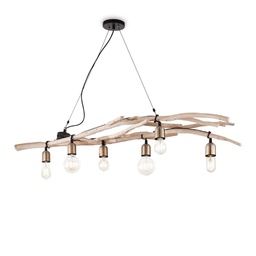 [8021696180922] Lampada sospensione Driftwood L1400xH450-1230xP300mm