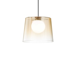 [8021696271316] Lampada sospensione FADE D270xH460-2110mm Ambra