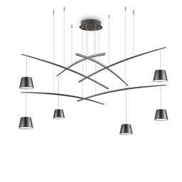 [8021696196992] Lampada sospensione FISH SP6 - D 1600 x H 2530 mm