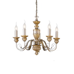 [8021696020822] Lampada sospensione Firenze oro 550x660-1050mm