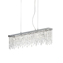 [8021696098722] Lampada sospensione GIADA L850xH430-1200xP90mm