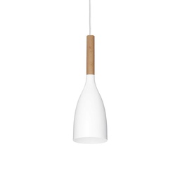 [8021696110745] Lampada sospensione Manhattan bianca D110xH595-2345mm