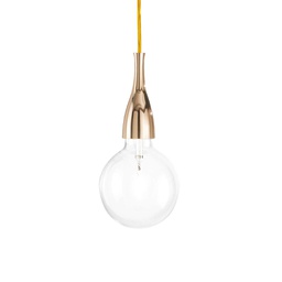 [8021696009391] Lampada sospensione Minimal Oro D125xH510-2420mm