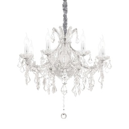[8021696167244] Lampada sospensione Napoleon cromo D670xH890-1700mm