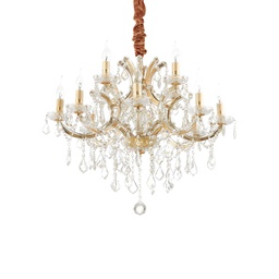 [8021696167404] Lampada sospensione Napoleon oro D740xH880-1700mm