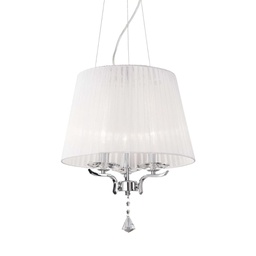 [8021696059235] Lampada sospensione Pegaso SP3 bianco D400xH700-2450mm