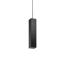 [8021696126913] Lampada sospensione SKY nera L60xH550-2300xP60mm