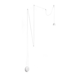[8021696196794] Lampada sospensione bianca D60xH305-5780mm