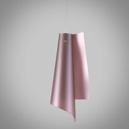 [VELA/S/50/PKM] Lampadario a sospensione in Polilux VELA Rosa diametro 19 x h49 cm