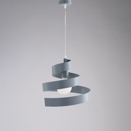 [1998615] Lampadario a sospensione in ferro una luce Grigio 30x h23 cm