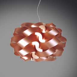 [CLO/S/30/COP] Lampadario a sospensione una luce CLOUD Rame diametro 28x h18 cm