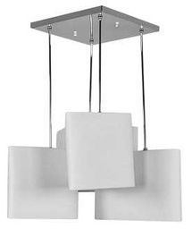[V9158020000] Lampadario bianco moderno metallo vetro cm 72 x 68 h 63