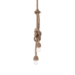 [8021696134840] Lampadario in corda trendy moderno cm 9.5