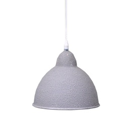 [V3714370000] Lampadario metallo vintage bianco/grigio sagomato con attacco cmø19h21