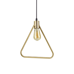 [8021696207834] Lampadario minimal industrial ottone anticato cm 33.5