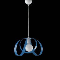 [BL129\1.BAZ] Lampadario moderno azzurro Piovra Bonetti