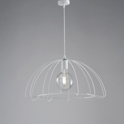 [BL233-BA] Lampadario moderno in ferro urban industrial bianco cm 55