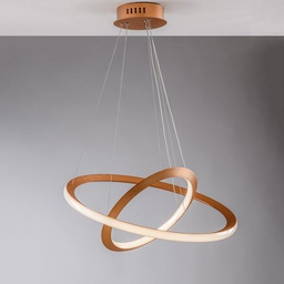 [19980092] Lampadario moderno metallo e alluminio Oro LED integrato 60x40x h150 cm
