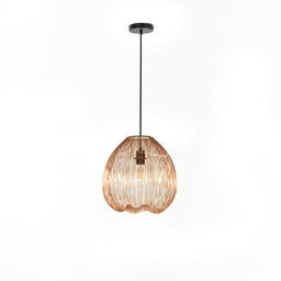 [LA/152/OR] Lampadario moderno metallo ottone lucido cm 35
